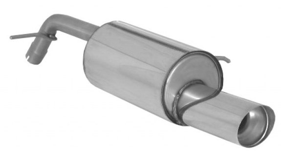 Ragazzon Edelstahl Racing-Komplettanlage ab Kat Peugeot 207 1.6 THP 102mm rund doppelwandig abgeschrägt: 58.0302.54ANLR