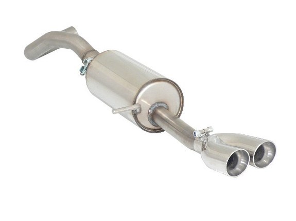 Ragazzon Edelstahl Racing-Komplettanlage ab Kat Seat Ibiza 6J ab 08 1.6l 2x70mm rund doppelwandig abgeschrägt