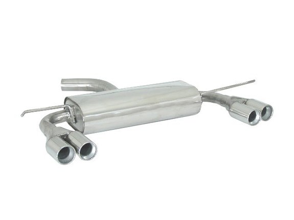 Ragazzon Edelstahl Duplex Racing-Komplettanlage ab Kat Seat Leon 1P FR u. Cupra je 2x70mm rund eingerollt versetzt: 50.0189.25ANLR