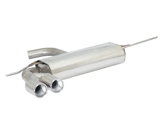 Ragazzon Edelstahl Sportauspuff VW Golf 6 1.4l TSI 2x80mm rund eingerollt versetzt: 50.0244.26#1