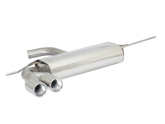 Ragazzon Edelstahl Sportauspuff VW Golf 6 GTD 2x80mm rund eingerollt versetzt: 50.0420.26#1