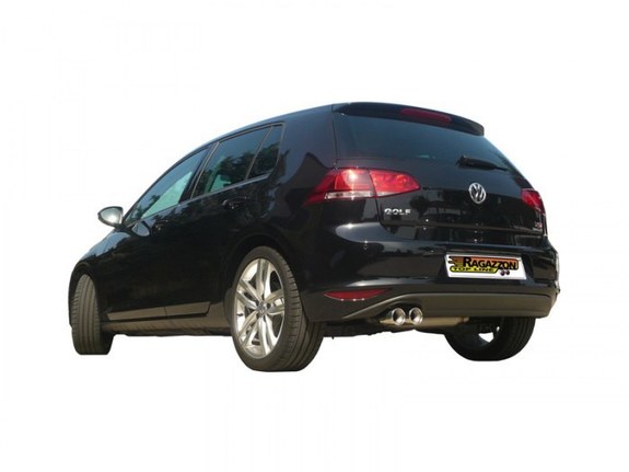 Ragazzon Edelstahl Racing-Komplettanlage ab Kat VW Golf 7 1.4 TSI 2x80mm rund eingerollt versetzt: 50.0430.26ANLR Ragazzon Edelstahl Racing-Komplettanlage ab Kat VW Golf 7 1.4 TSI 2x80mm rund eingerollt versetzt: 50.0430.26ANLR