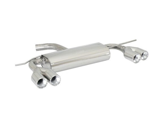 Ragazzon Edelstahl Duplex Sportauspuff VW Scirocco Typ 13 1.4TSI je 2x80mm rund eingerollt versetzt