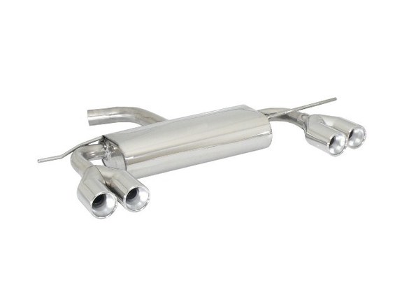 Ragazzon Edelstahl Duplex Racing-Komplettanlage ab Kat VW Scirocco Typ 13 2.0l TFSI je 2x80mm rund eingerollt versetzt: 50.0262.26ANLR