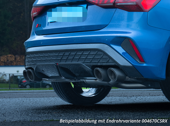 Remus Edelstahl Duplex Sportauspuff Audi S3 Facelift Sportback 8Y inkl. Endrohrsatz nach Wahl: 0400241500ESD1