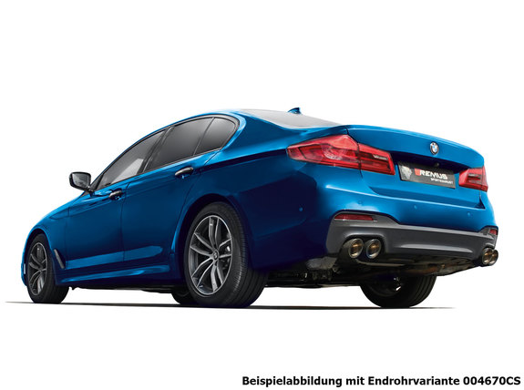 Remus Edelstahl Duplex Sportauspuff BMW 5er G30 M550i Limousine inkl. Endrohrsatz nach Wahl