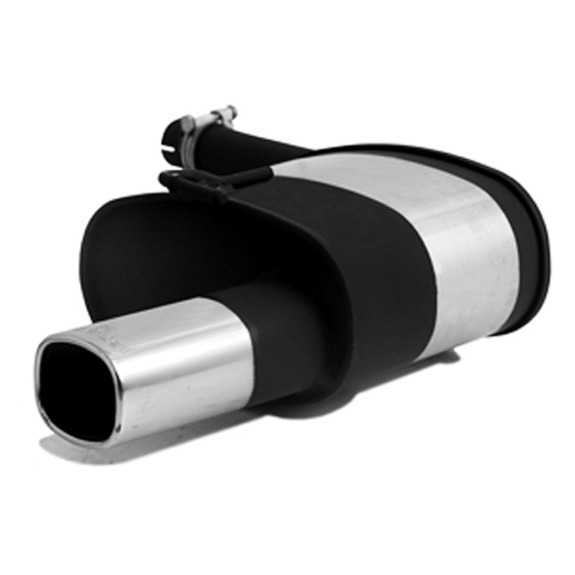 Remus Edelstahl Sportauspuff Ford Mondeo MK2 Typ BAP u. BFP Limo 2.0l 16V 92x78mm viereckig eingerollt: 2055930501#2
