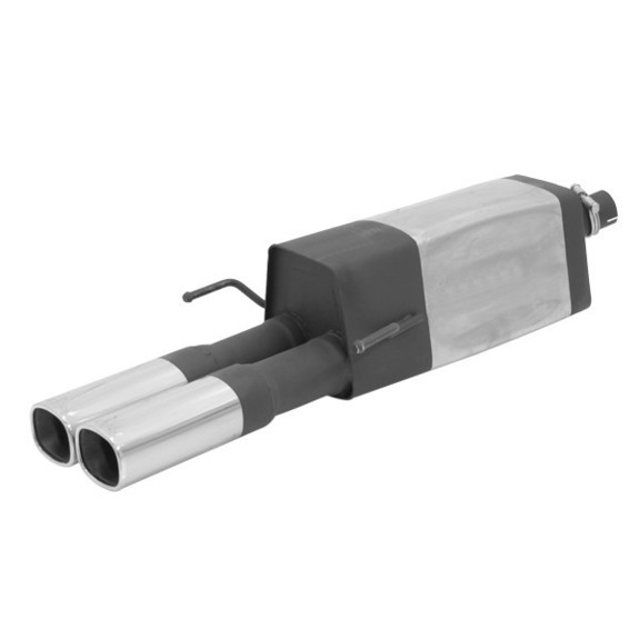 Remus Edelstahl Sportauspuff Opel Astra G Stufenheck 2.2DTI 2x92x78mm viereckig eingerollt: 6261032502