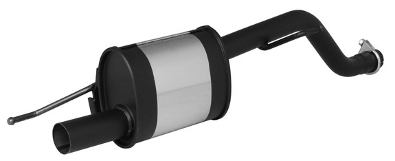 Remus Edelstahl Sportauspuff-Hauptschalldämpfer Opel Corsa D Diesel mit Sportheckschürze: 625106098