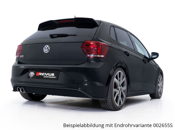 Remus Edelstahl Sportauspuff VW Polo 6 GTI Typ AW (Mod. mit OPF) ab 2019 inkl. Endrohrsatz nach Wahl