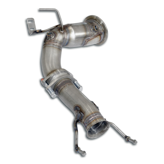 Supersprint Edelstahl Downpipe mit Kat-Ersatzrohr BMW 1er F40 M135i: 831911#1