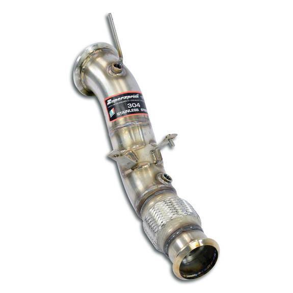 Supersprint Edelstahl Downpipe inkl. Kat-Ersatz BMW 3er G20/G21 320i 330i (Mod. mit OPF)