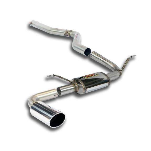 Supersprint Edelstahl Sportauspuff BMW 4er F32/F33/F36 418d 420d Vor-Facelift 90mm rund eingerollt abgeschrägt: 983604#2