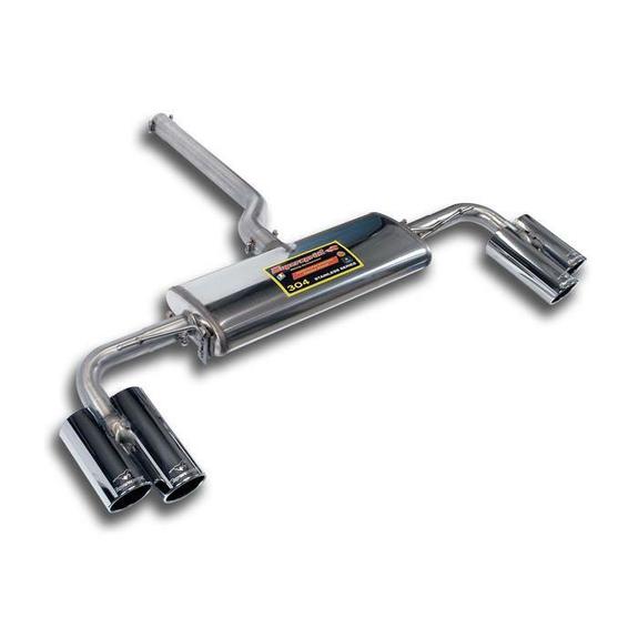 Supersprint Edelstahl Duplex Sportauspuff BMW F25 X3 18d 20d 30d je 2x90mm rund eingerollt abgeschrägt: 986026
