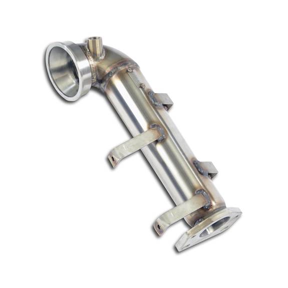 Supersprint Edelstahl Downpipe mit Kat-Ersatzrohr Fiat 124 Spider inkl. Abarth: 817411