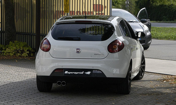 Supersprint Edelstahl Sportauspuff-Komplettanlage ab Kat Fiat Bravo 1.4l T-Jet 2.0l D M-Jet für Sport-Heck 2x80mm rund eingerollt abgeschrägt: 816106ANL1