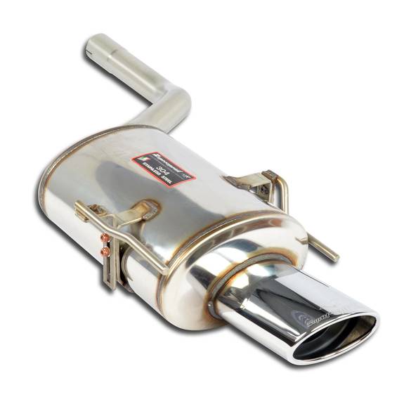 Supersprint Edelstahl Sportauspuff Mercedes CLK 430 Typ W208 145x95mm oval eingerollt abgeschrägt: 843805#1