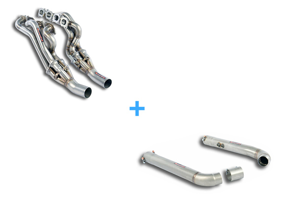 Supersprint Edelstahl Fächerkrümmer inkl. Verbindungsrohr Mercedes E-Klasse W212/S212 E63 AMG: 847401SET1