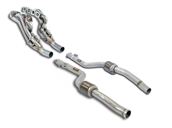 Supersprint Edelstahl Fächerkrümmer inkl. Sport-Kats Mercedes E-Klasse W212/S212 E63 AMG: 847401SET2