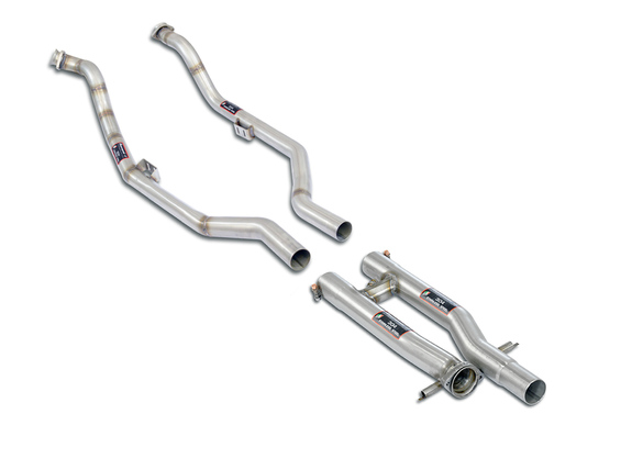 Supersprint Edelstahl Downpipe inkl. Kat-Ersatzrohren Mercedes E-Klasse W124 Limo E400 E420 E500 inkl. AMG