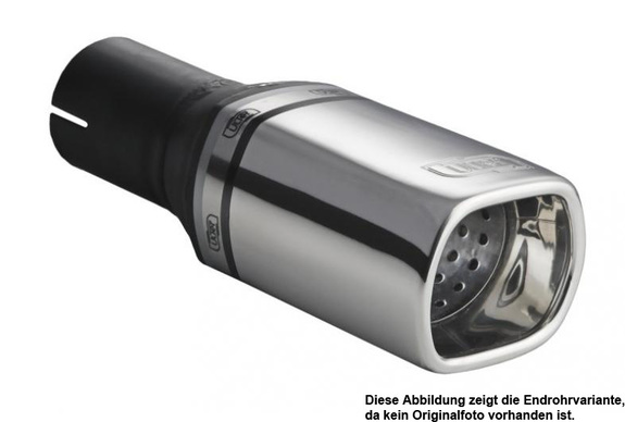 Ulter Sportauspuff Alfa Romeo 147 00-09 80x65mm rechteckig eingerollt gerade mit Absorber