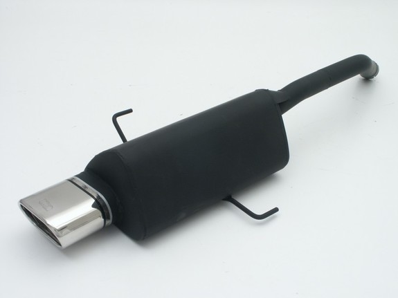Ulter Sportauspuff Alfa Romeo 156 Lim., Sportwagon 10/97- 145x75mm flachoval eingerollt abgeschrägt mit Absorber: 100-104-21-1