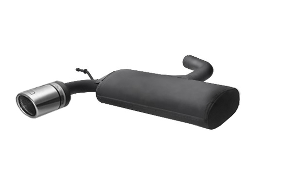 Ulter Sportauspuff Audi A3 8P 2003-2012 90mm rund eingerollt abgeschrägt mit Absorber: 101-103-90RS