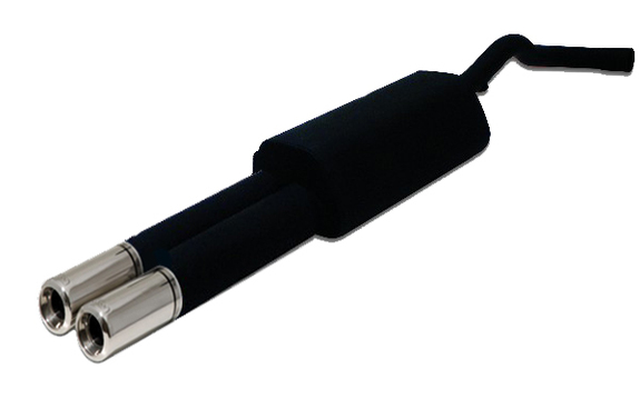 Ulter Sportauspuff Audi A4 B5 Lim., Avant 11/94-09/01 100mm rund eingerollt gerade mit Absorber: 101-202-17-1