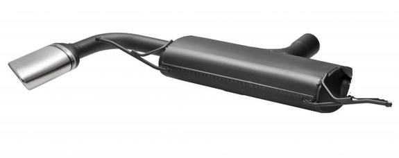 Ulter Sportauspuff Audi TT 8J 120x80mm oval eingerollt seitlich abgeschrägt mit Absorber: 101-110-27