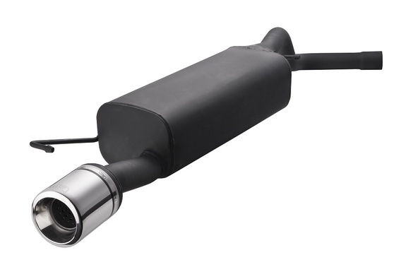 Ulter Sportauspuff Audi TT 8N Coupe, Cabrio 98-06 100mm rund eingerollt gerade mit Absorber: 101-107-17-1