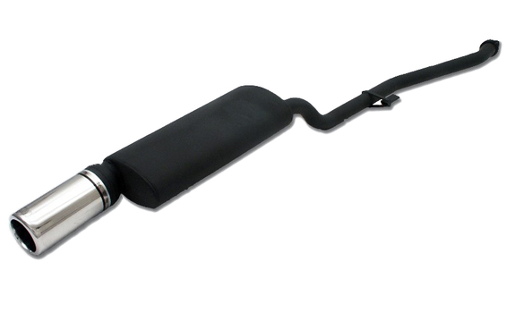 Ulter Sportauspuff BMW 3er E30 4 CYL. Lim., Touring 09/87-08/91 100mm rund eingerollt gerade mit Absorber: 102-104-17-1