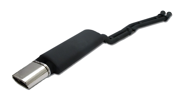 Ulter Sportauspuff BMW 3er E30 6-CYL. Lim., Touring 85-90 145x75mm flachoval eingerollt abgeschrägt mit Absorber: 102-106-21-1
