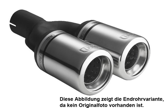 Ulter Sportauspuff BMW 3er E36 Lim., Touring, Coupe, Cabrio 12/90-12/98 80mm rund eingerollt gerade mit Absorber