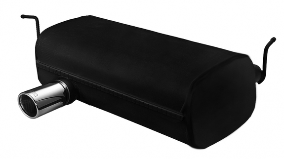 Ulter Sportauspuff BMW 3er E46 Compact 316ti 1.8l 90mm rund eingerollt abgeschrägt mit Absorber: 102-135-90RS