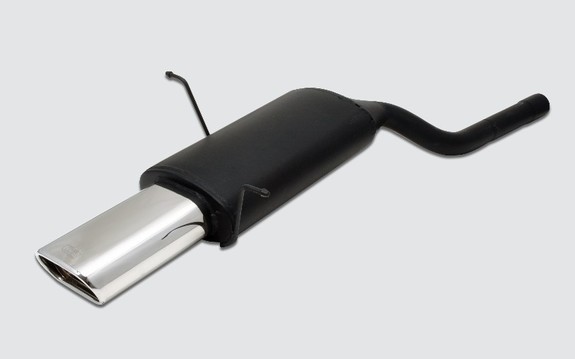 Ulter Sportauspuff BMW 3er E46 Lim., Touring, Coupe 99-05 145x75mm flachoval eingerollt abgeschrägt mit Absorber: 102-112-21-1