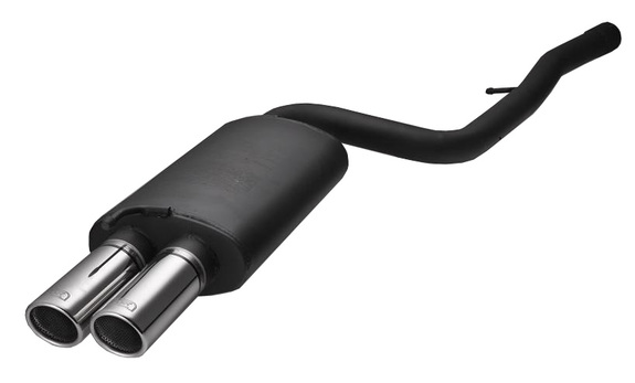 Ulter Sportauspuff BMW 3er E46 Lim., Touring, Coupe 99-05 70mm rund eingerollt abgeschrägt mit Absorber: 102-225-70RS