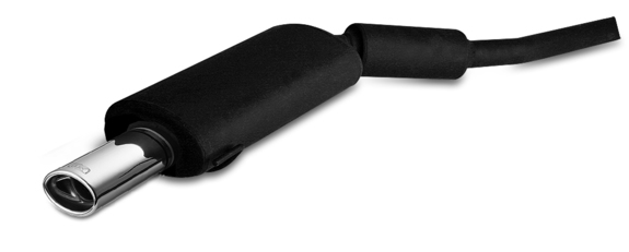 Ulter Sportauspuff BMW 5er E34 Lim. 09/90-08/95 120x80mm oval eingerollt gerade mit Absorber: 102-109-26