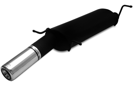 Ulter Sportauspuff Citroen XSARA Fließheck 03/99- 100mm rund eingerollt gerade mit Absorber: 104-103-17-1