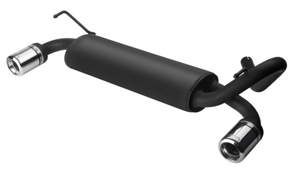 Ulter Duplex Sportauspuff Fiat PANDA 4X4 80mm rund eingerollt gerade mit Absorber: 107-312-07-2