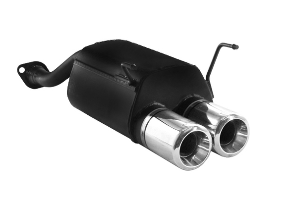 Ulter Sportauspuff Honda CIVIC 7 Fließheck 2002-2006 100mm rund eingerollt gerade mit Absorber: 110-207-17-1