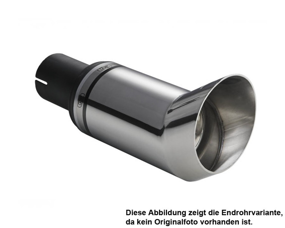 Ulter Sportauspuff Honda CRX 87-92 80mm DTM rund scharf abgeschrägt ohne Absorber: 110-204-13DTM