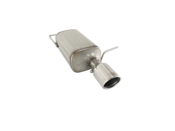 Ulter Edelstahl Sportauspuff MAZDA 2 Typ DJ 1.5l 100mm rund eingerollt abgeschrägt mit Absorber: 116-126-101RS-P