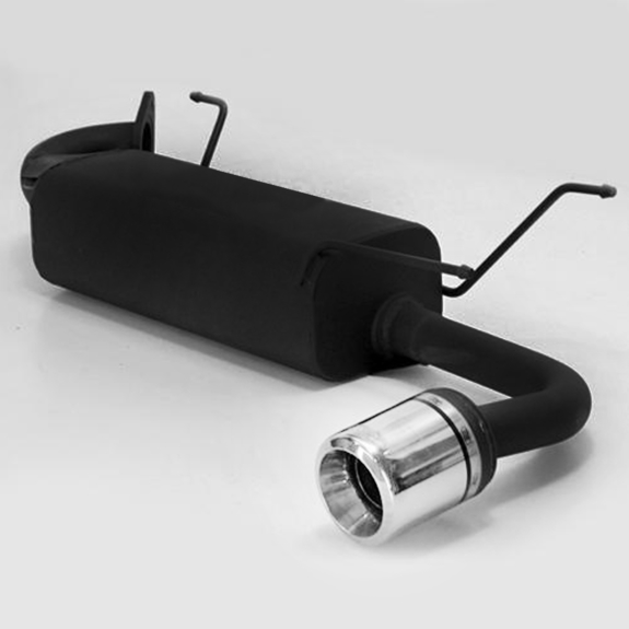 Ulter Sportauspuff Mazda MX5 NB 98- 100mm rund eingerollt gerade mit Absorber: 116-103-17-1