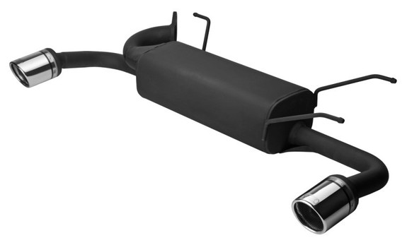 Ulter Duplex Sportauspuff Mazda MX5 NB 98- 90mm rund eingerollt abgeschrägt mit Absorber: 116-303-90RS