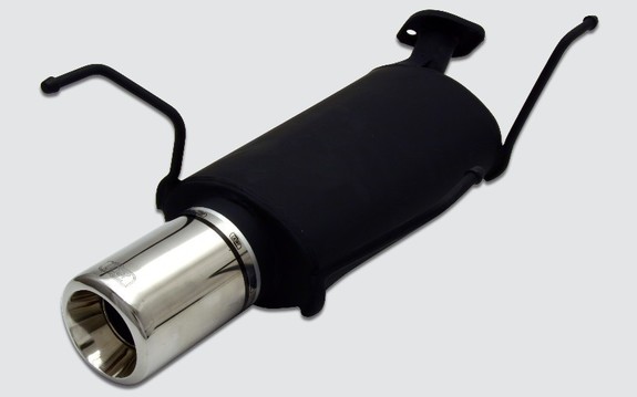 Ulter Sportauspuff Nissan ALMERA N16 Fließheck 02/00- 100mm rund eingerollt gerade mit Absorber: 119-102-17-1