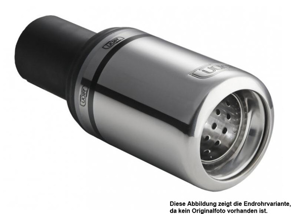 Ulter Sportauspuff Nissan JUKE 2012- 80mm rund eingerollt gerade mit Absorber: 119-108-07-2