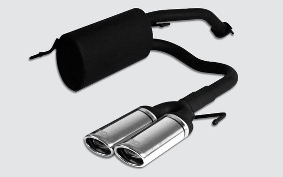 Ulter Sport Endrohr Oval 95x65mm - Schwarz Edelstahl Auspuff