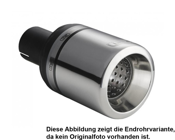 Ulter Sportauspuff Opel ASTRA G Fließheck 98-03 100mm rund eingerollt gerade mit Absorber: 120-105-17-1