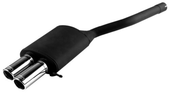 Ulter Sportauspuff Skoda OCTAVIA 1Z Fließheck, Kombi 04- 70mm rund eingerollt abgeschrägt mit Absorber: 125-208-70RS