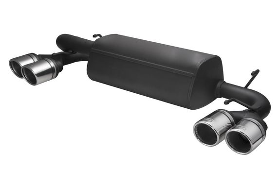 Ulter Duplex Sportauspuff Subaru IMPREZA WRX STI 3 gen 07- 90mm rund eingerollt abgeschrägt mit Absorber: 126-404-90RS